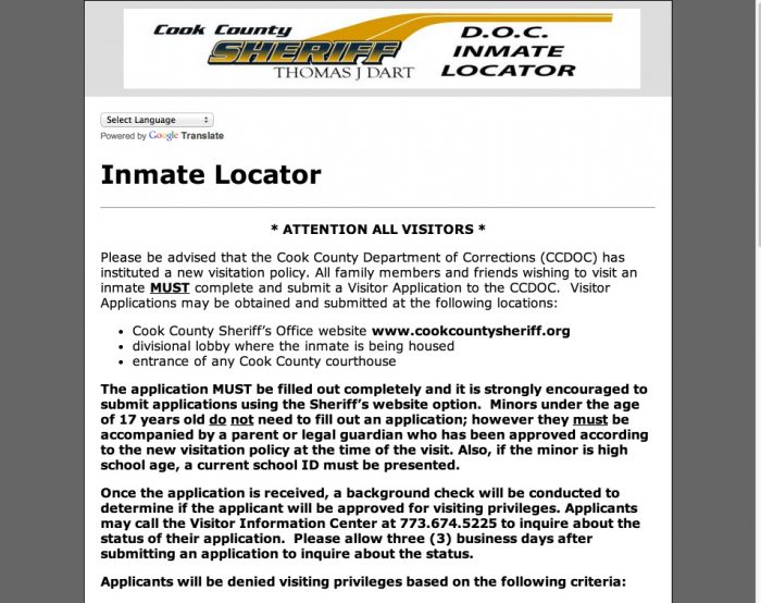 cook county inmate search