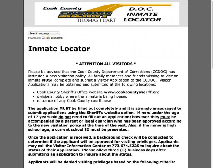 cook county inmate search