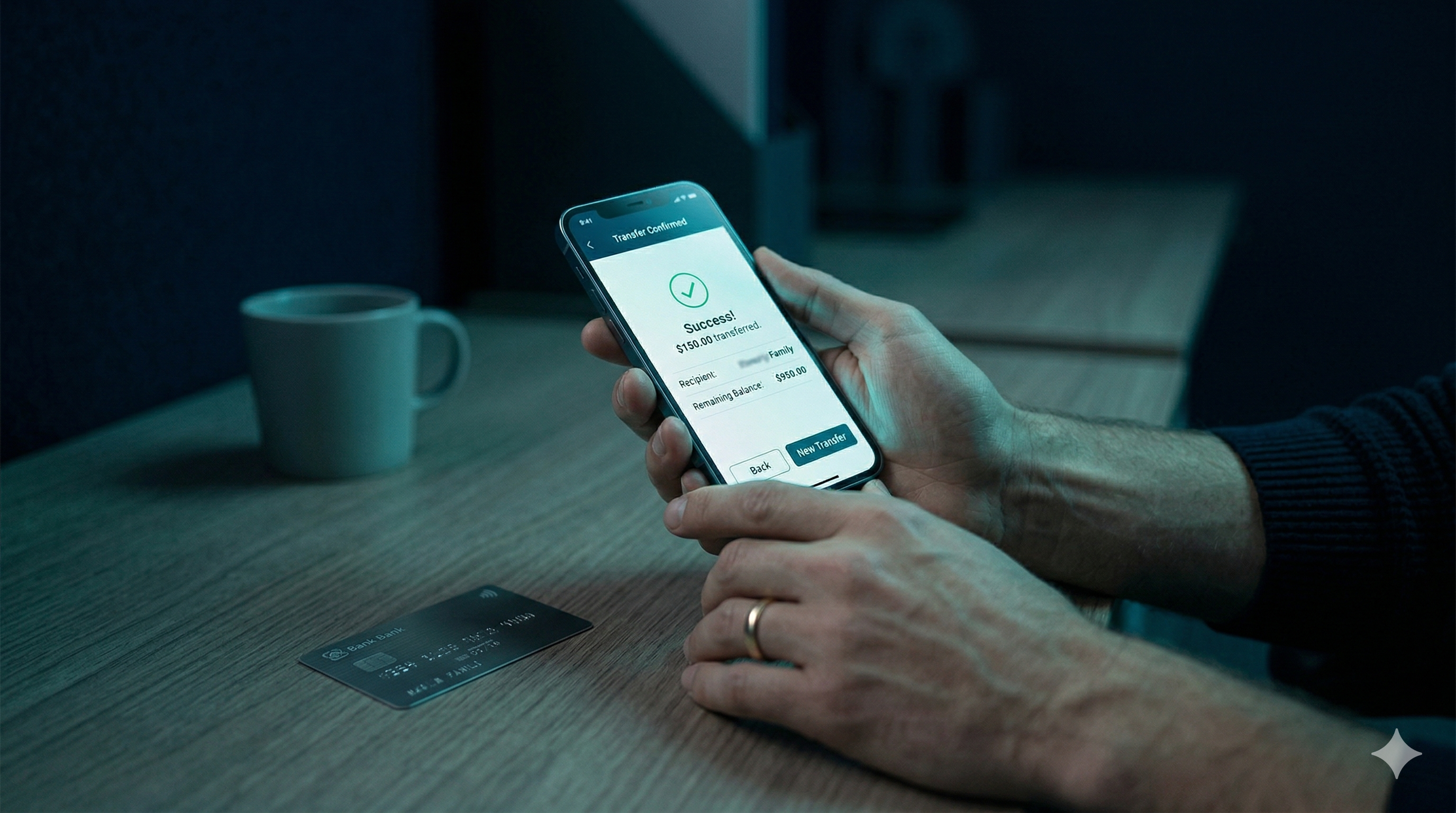 Person sending money to an inmate online using a phone